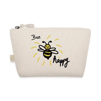 Bee happy - Bio-Täschchen - Natur - Vorne