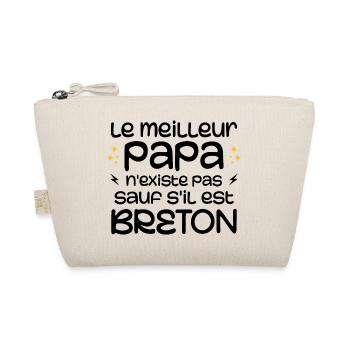 Den besten Vater gibt es nur, wenn er Bretone ist - Bio-Täschchen - Natur - Vorne