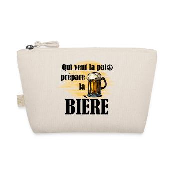 Qui veut la paix prépare la bière - Trousse biologique - nature - Devant