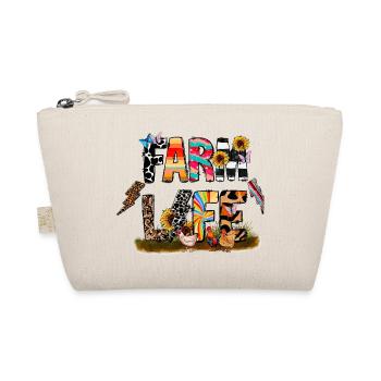 Born To Farmer Farm Farmer Farmer Animal Tractor - Organic Pouch - nature - Front
