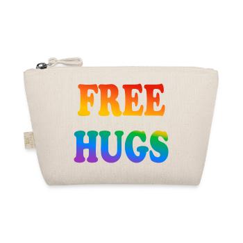 Kostenlose Umarmungen LGBTQ Pride - Bio-Täschchen - Natur - Vorne
