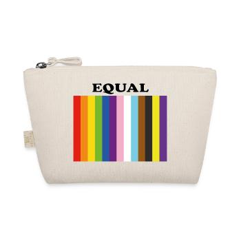 Equal Inclusive Pride Colors - Organic Pouch - nature - Front