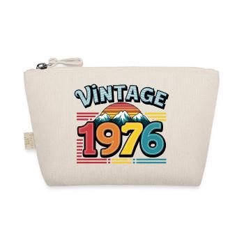 Vintage 1976 47 Year Old Birthday Gift Man Fe - Organic Pouch - nature - Front