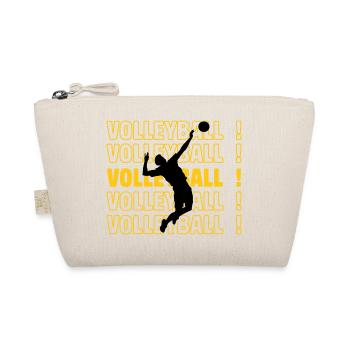 Volleyball Volleyball Volleyball Volleyball - Bio-Täschchen - Natur - Vorne