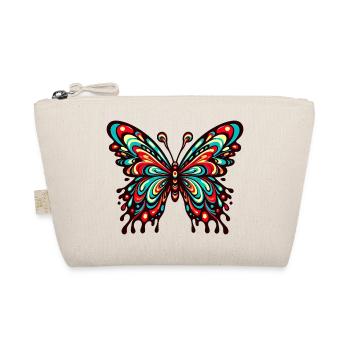 Vibrant Comic Butterfly - Organic Pouch - nature - Front