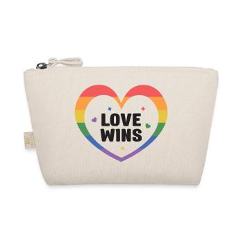 LGBTQ Pride Month - Love Wins - Organic Pouch - nature - Front