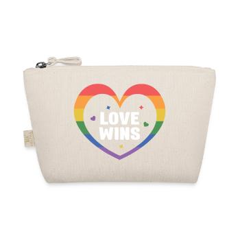 LGBTQ Pride Month - Love Wins - Organic Pouch - nature - Front