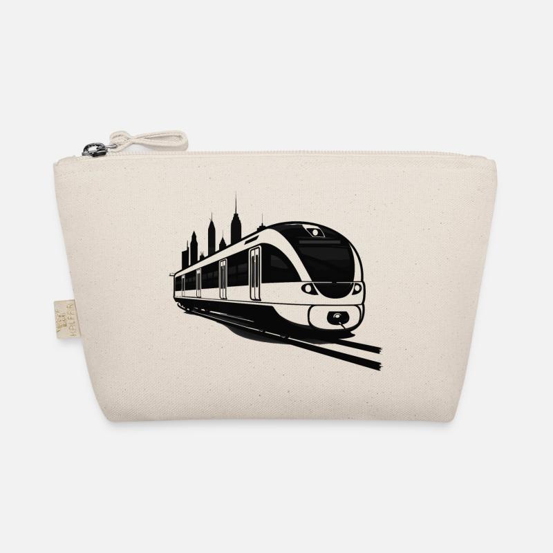 Eisenbahn Skizze Bio-Täschchen