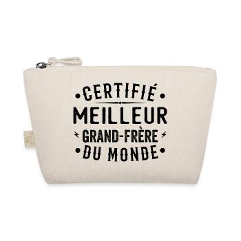 Certified Best Big Brother In The World Big Brother - Organic Pouch - nature - Front