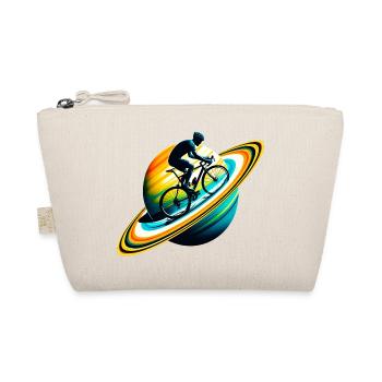 Cyclist on Saturn - Organic Pouch - nature - Front