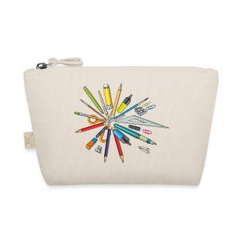 I like school supplies - Organic Pouch - nature - Front