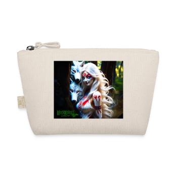 whigt wolf and mytologie girl - Bio-Täschchen - Natur - Vorne