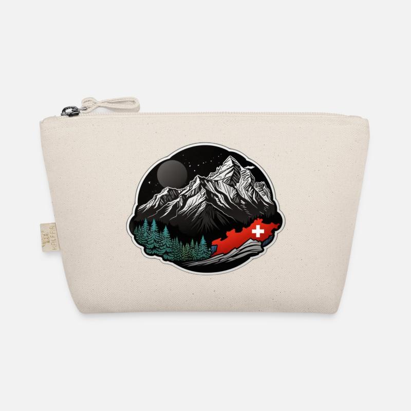 Schweizer Flagge Bio-Täschchen