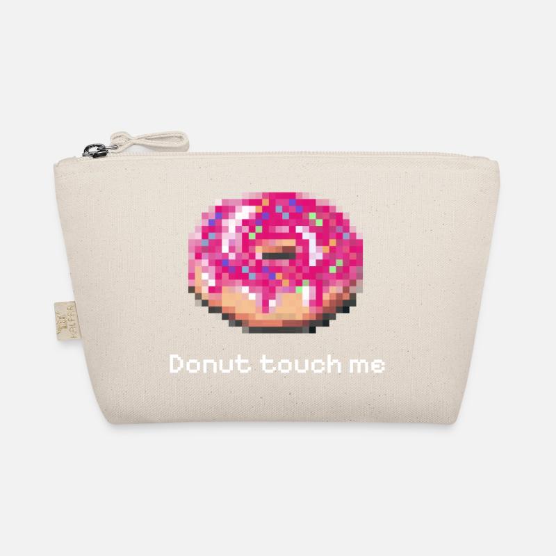 Donut, touche-moi blanc, pixel drôle - Trousse biologique - nature