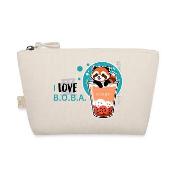 i love Boba - Organic Pouch - nature - Front
