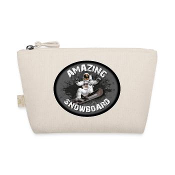 FANTASTISCHES SNOWBOARD - Bio-Täschchen - Natur - Vorne