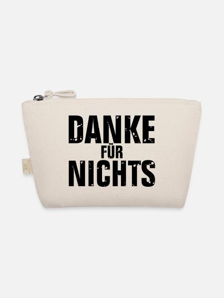 danke für nichts bo schwarz - Bio-Täschchen - Natur