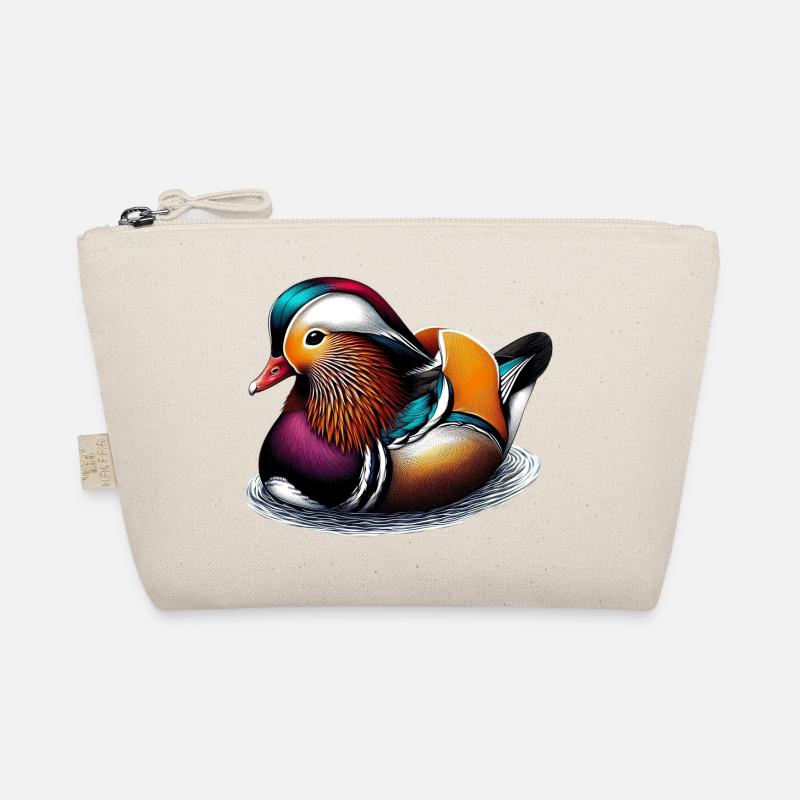Mandarin duck Organic Pouch