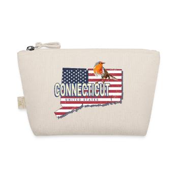 Connecticut United States Retro Map - Organic Pouch - nature - Front
