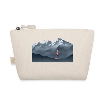 Mountain Snowboarder Adventure Mountain Snowboarder - Organic Pouch - nature - Front