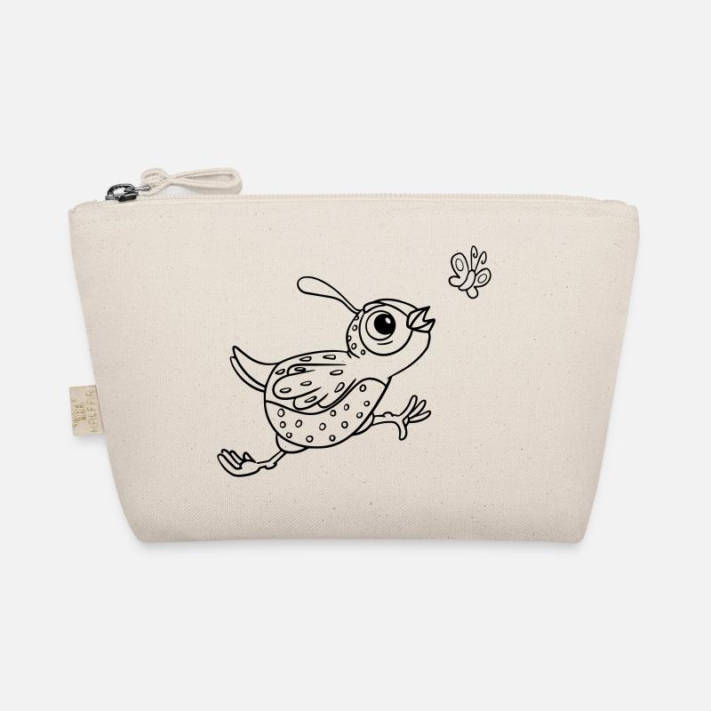Drôle, mignon, adorable. Caille et papillon - Trousse biologique - nature