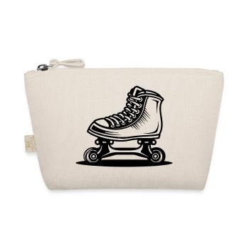 Roller Skates Zeichnung - Bio-Täschchen - Natur - Vorne