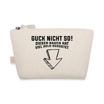 Lustiger Spruch Bild Witzig Humor Geschenkidee - Bio-Täschchen - Natur - Vorne