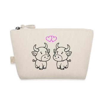 cow baby love - Organic Pouch - nature - Front