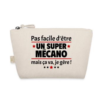 Pas facile d'être un super mécano, mécanique, noël - Trousse biologique - nature - Devant