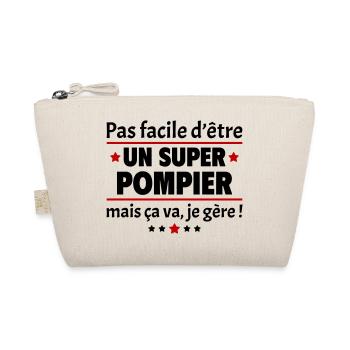 Pas facile d'être un super pompier, métier, noël - Trousse biologique - nature - Devant