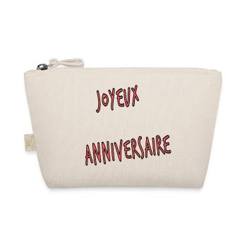 100. 100 YEARS. 100th ANNIVERSARY. BIRTHDAY 100 - Organic Pouch - nature - Front