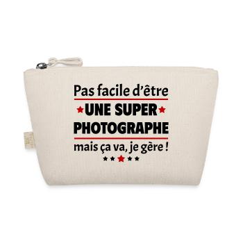 Pas facile d'être une super photographe, noël - Trousse biologique - nature - Devant