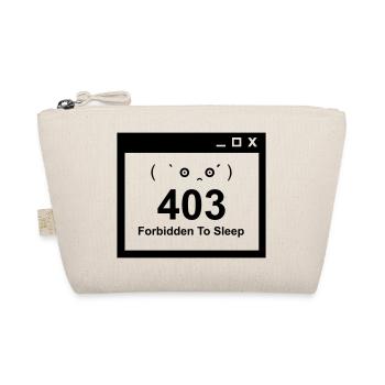 403 Interdit de dormir - Nerd Baby Design - Trousse biologique - nature - Devant