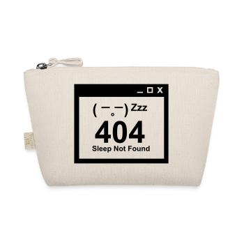 404 Sleep Not Found - Nerd Parents Design - Organic Pouch - nature - Front
