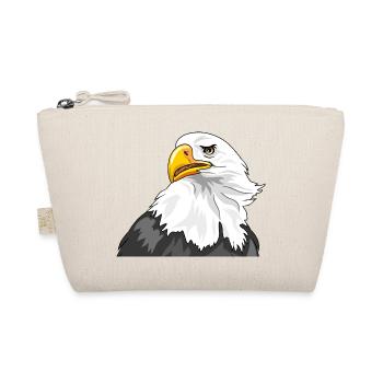 Portrait of a proud eagle - Organic Pouch - nature - Front