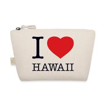 I LOVE HAWAII - Organic Pouch - nature - Front