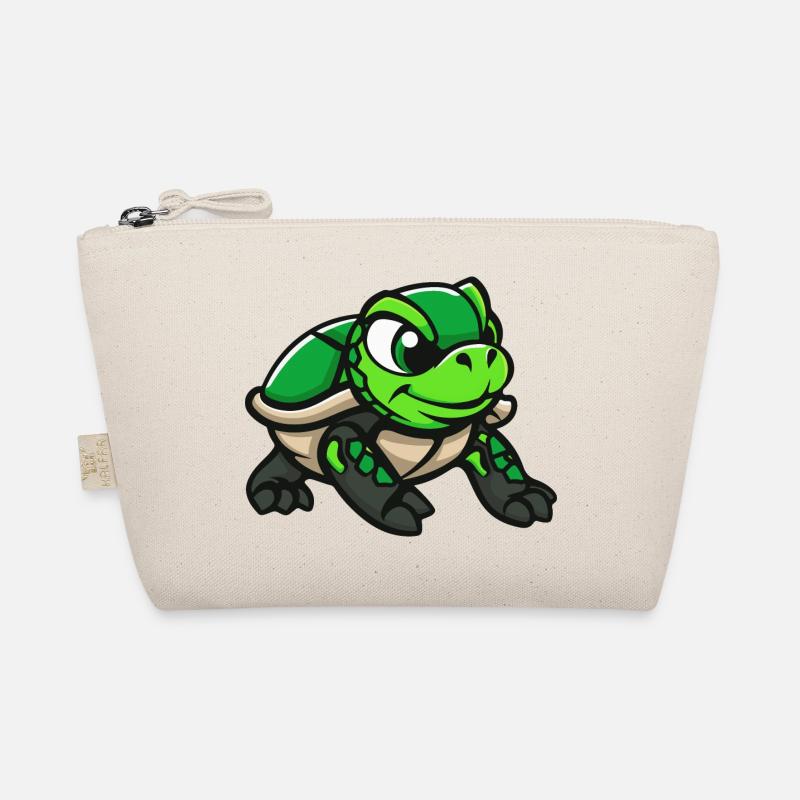 Schildkröte Comic Bio-Täschchen