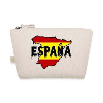 España Map with Dripping Text Design - Organic Pouch - nature - Front
