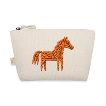 Motif cheval carotte - Trousse biologique - nature - Devant