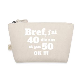 anniversaire 50 ans, anniversaire humour, 50 ans - Trousse biologique - nature - Devant