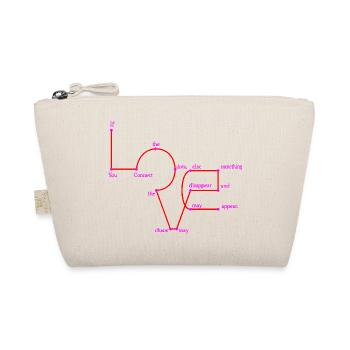 xoxo love you amore Blumen Frauen Valentinstag 14 - Bio-Täschchen - Natur - Vorne