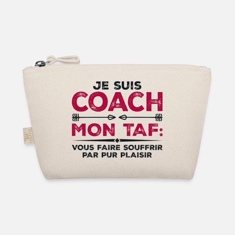 Ich bin Trainer, Humor Geschenk Sporttrainer Bio-Täschchen