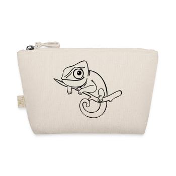 LUI le caméléon, monochrome - Trousse biologique - nature - Devant