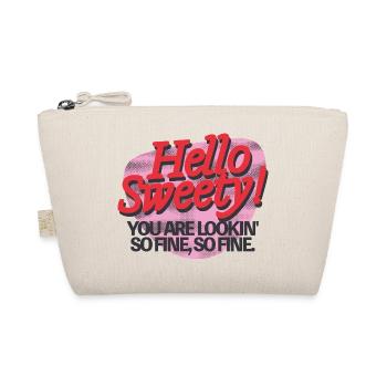 Hello Sweety! – Flirty Retro Vibes - Bio-Täschchen - Natur - Vorne