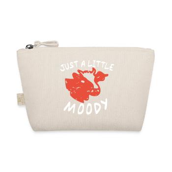 Red Retro Cow Art - Organic Pouch - nature - Front