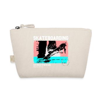 Skateboarding Skate Skater Skateboard Sk8 Vintage - Bio-Täschchen - Natur - Vorne