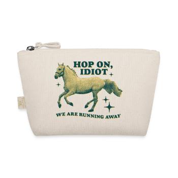 Hop On, Idiot - Conception de cheval amusante - Trousse biologique - nature - Devant