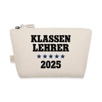 Klassen Lehrer 2025 Leiter Schule Klassenlehrer - Bio-Täschchen - Natur - Vorne