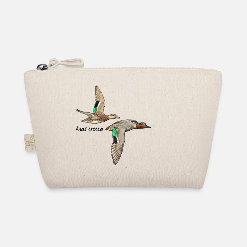Teal in flight Organic Pouch