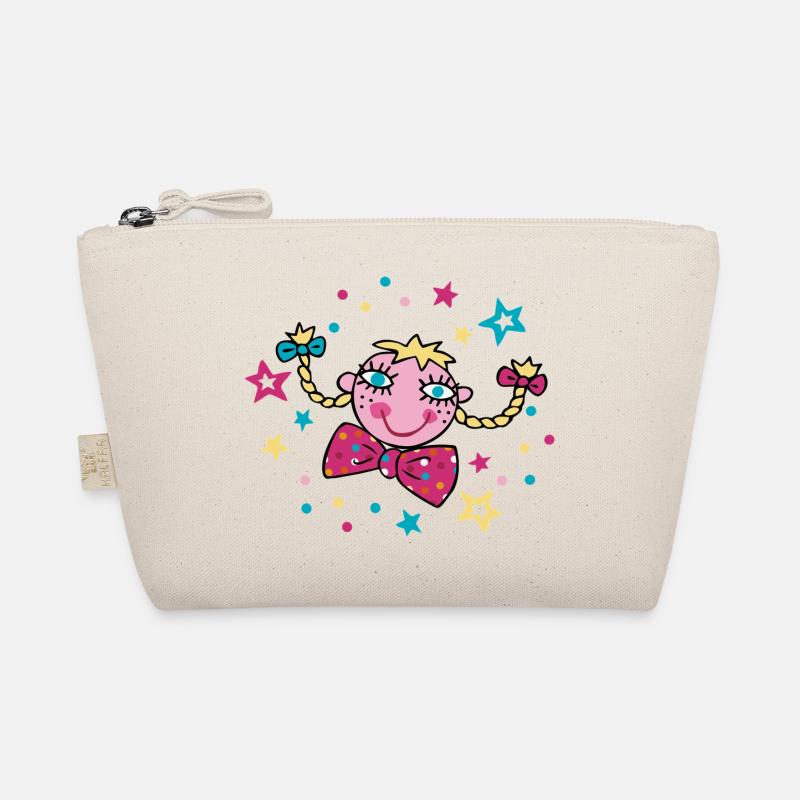 Fasching Konfetti Girl - Bio-Täschchen - Natur